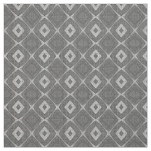Tissu Carré chic et élégant Gray Faux Batik Linen Motif