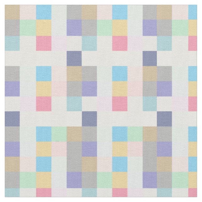 Tissu Carré coloré moderne À damiers Motif (Fermer)