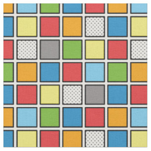 Tissu Carré du style de bande dessinée