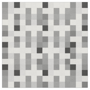 Tissu Carré noir et blanc moderne À damiers Motif