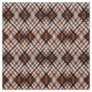 Tissu carreaux tartan plaid classique noir marron beige