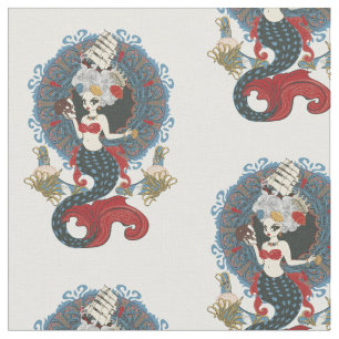Tissu Carte de l'art nouveau de Rococo
