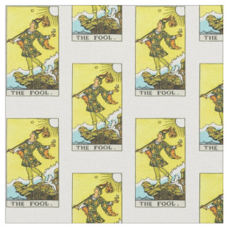 Tissu Carte d'imbécile de tarot de Cavalier-Waite