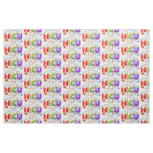 Tissu Carte graphique NICU Nurse Colorful Graphics