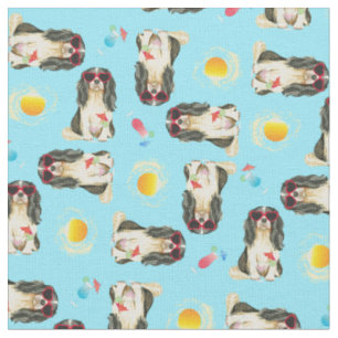 Tissu Cavalier d'été Charles Spaniel