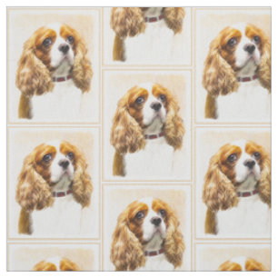Tissu Cavalier Le Roi Charles Spaniel Peinture originale
