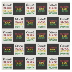 Tissu Célébrer l'HISTOIRE NOIRE Mois Effet Checkerboard