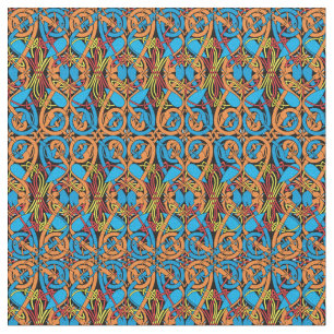 Tissu Céltic Knot Animaux Lindisfarne Motif