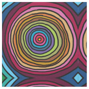 Tissu Cercles Colorés