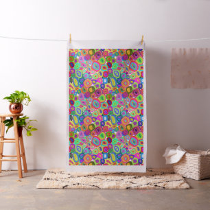 Tissu Cercles funky Abstrait moderne look