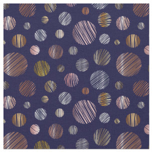 Tissu Cercles métalliques