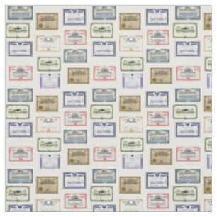 Tissu - certificats du marché de Wall Street