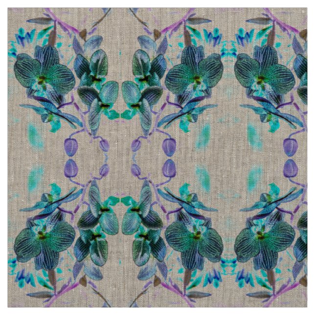 Tissu C'est une belle orchidée (Échantillon)