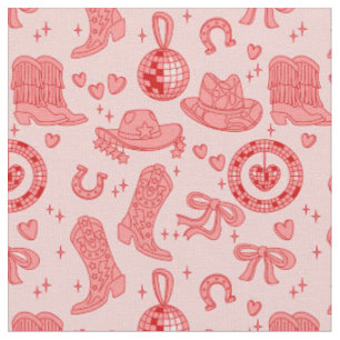 Tissu chapeau de cowgirl disco rose country rodeo wester