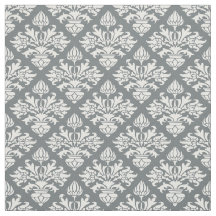 Charbon, Damas Motif blanc #3 Taille6