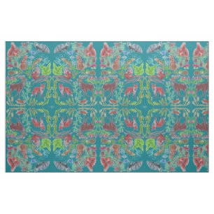 Tissu chardon d'écureuil de renard de la faune écossai