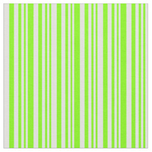Tissu Chartreuse & Cyan clair Motif rayé