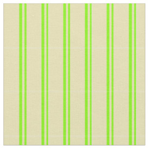 Tissu Chartreuse et Motif à linge de couleur Tan