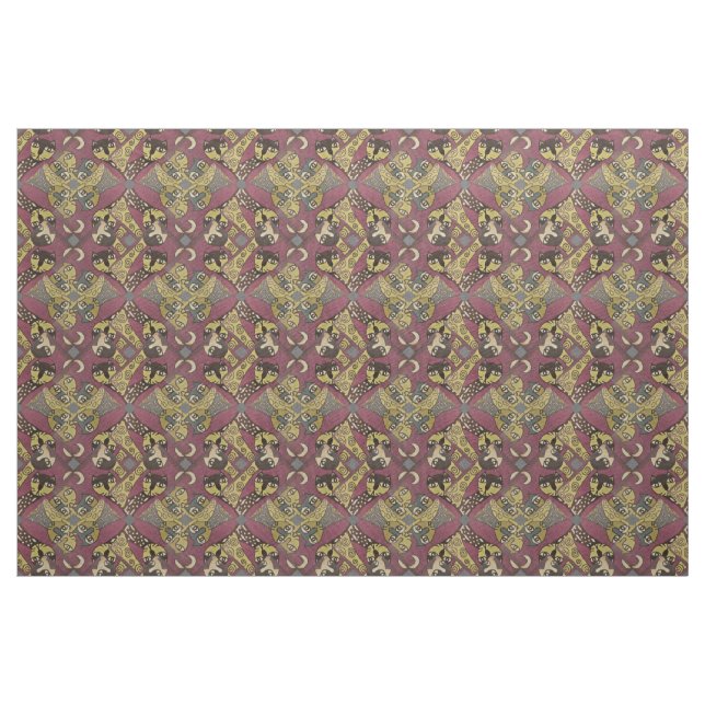 Tissu Chat Abstrait (Yard)