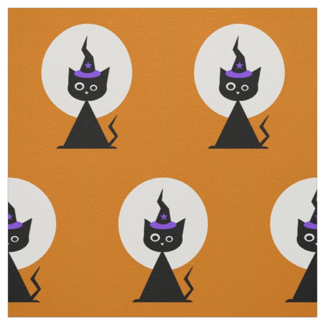 Tissu +[ Chat d'Halloween ]+ (Échantillon)