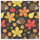 Châtaignes et hérisson Motif sans plomb