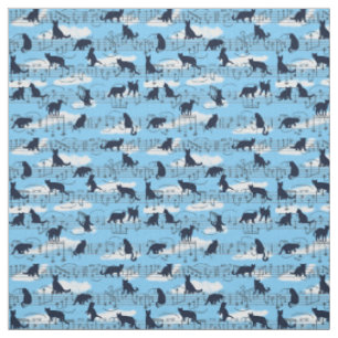 Tissu Chatons musicaux