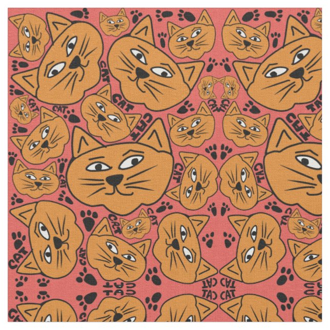 Tissu chats (Fermer)