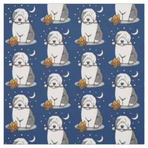 Tissu Chatte chien randonneur Camper Vieux anglais Sheep