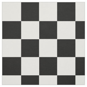 Tissu Checkered noir