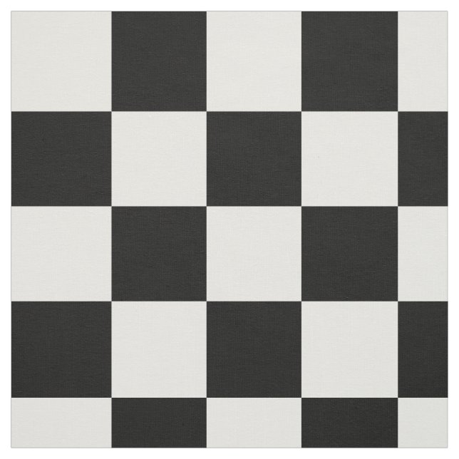 Tissu Checkered noir (Échantillon)