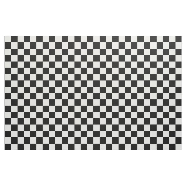 Tissu Checkered noir et blanc (Fat Quarter)