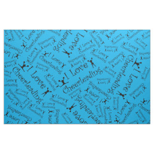 Tissu Cheerleading d'amour du bleu de ciel I