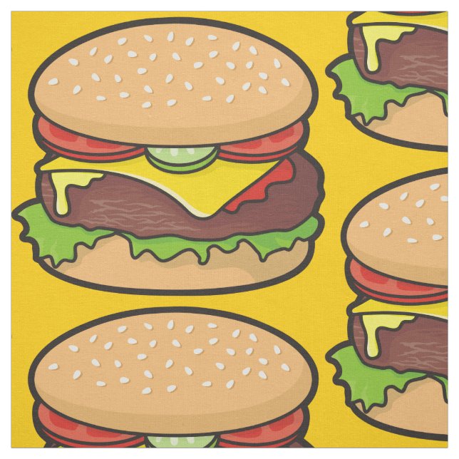 Tissu Cheeseburger (Échantillon)