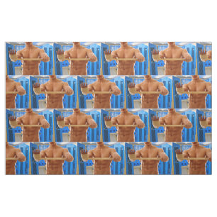 Tissu ChemiseSlipperyJoe homme musclé torse nu abdos poi