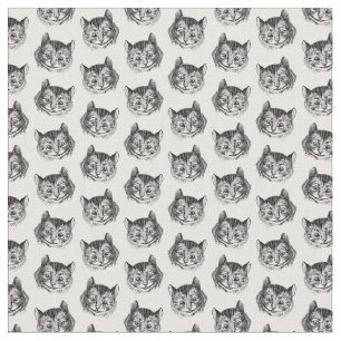Tissu Cheshire Cat Alice au pays des merveilles Art COUL
