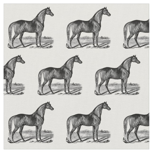 Tissu Cheval debout vintage (Fermer)