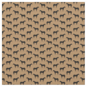 Tissu Chevaux d'époque illustrés COULEUR ARRIÈRE - PL