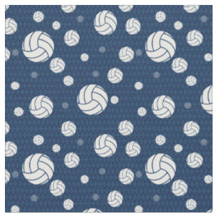 Tissu Chevron de Navy Blue Volleyball