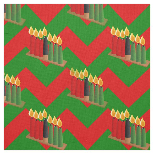 Tissu chevron kwanzaa xmas (Échantillon)