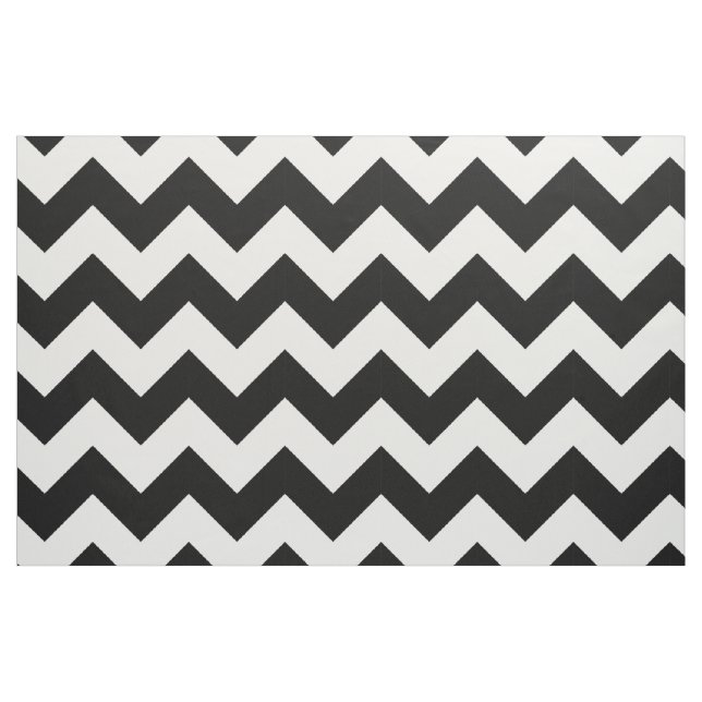 Tissu Chevron noir et blanc (Fat Quarter)