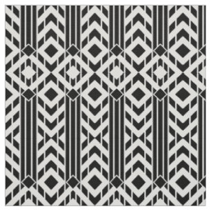 Tissu Chevron noir et blanc de fantaisie barre