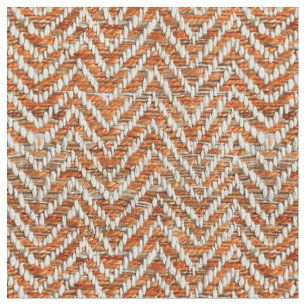 Tissu chevron rouge orange