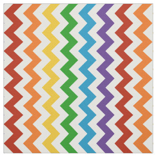 Tissu Chevron rouge vif