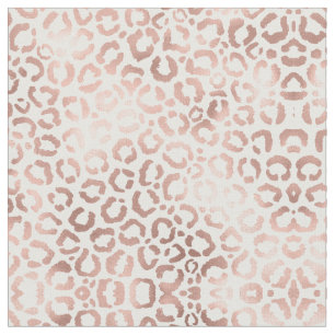 Tissu Chic Rose Gold Leopard Cheetah Poster de animal