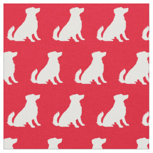 Tissu Chien Berger Australien Silhouette Animaux de comp