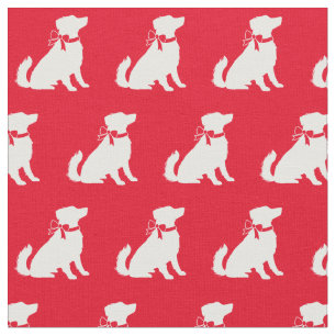 Tissu Chien Berger Australien Silhouette Animaux de comp