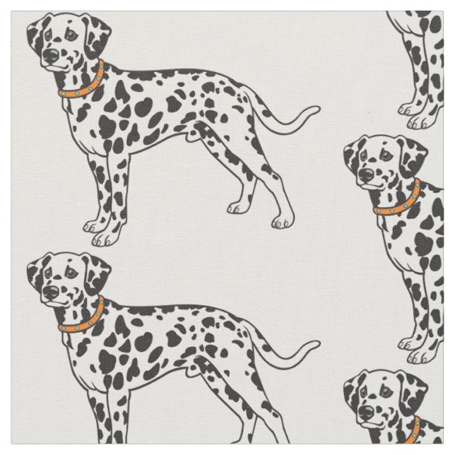 Tissu Chien dalmate (Fermer)