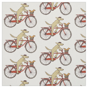 Tissu Chien de recyclage avec l'écureuil