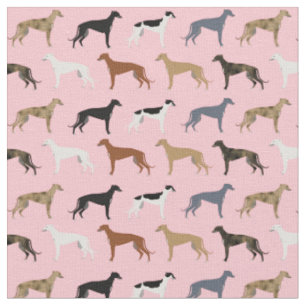 Tissu chien gris couleur rose
