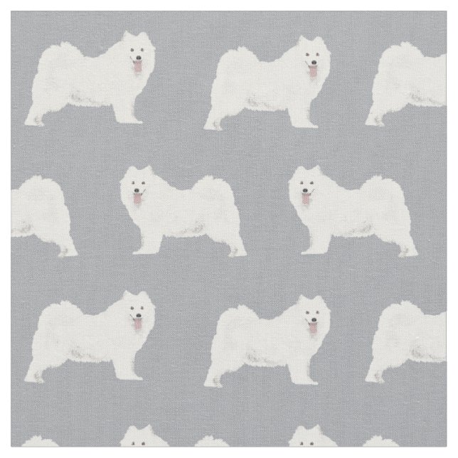 Tissu Chien simple gris (Fermer)
